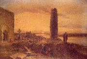 Petrie, George The Last Circuit of Pilgrims at Clonmacnoise Germany oil painting reproduction